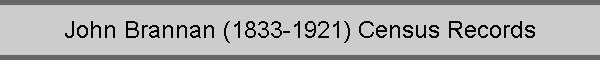 John Brannan (1833-1921) Census Records