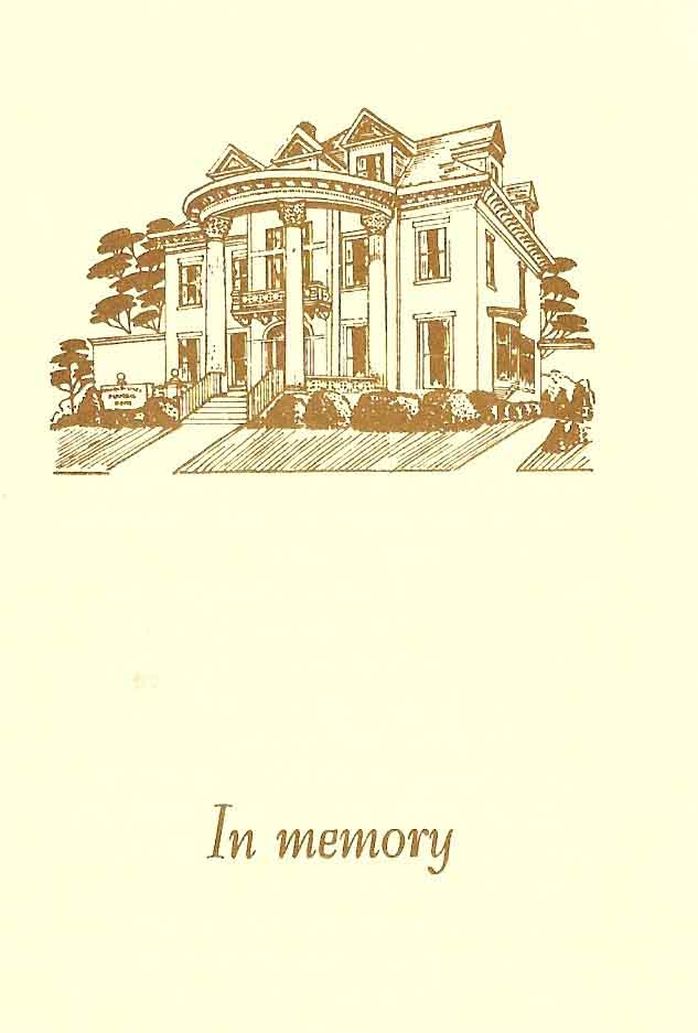 Pauline Kinsey Brown Funeral Card