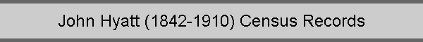 John Hyatt (1842-1910) Census Records