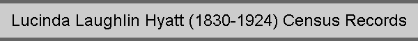 Lucinda Laughlin Hyatt (1830-1924) Census Records