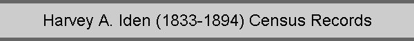 Harvey A. Iden (1833-1894) Census Records