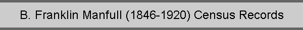 B. Franklin Manfull (1846-1920) Census Records