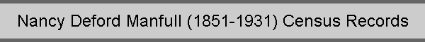 Nancy Deford Manfull (1851-1931) Census Records