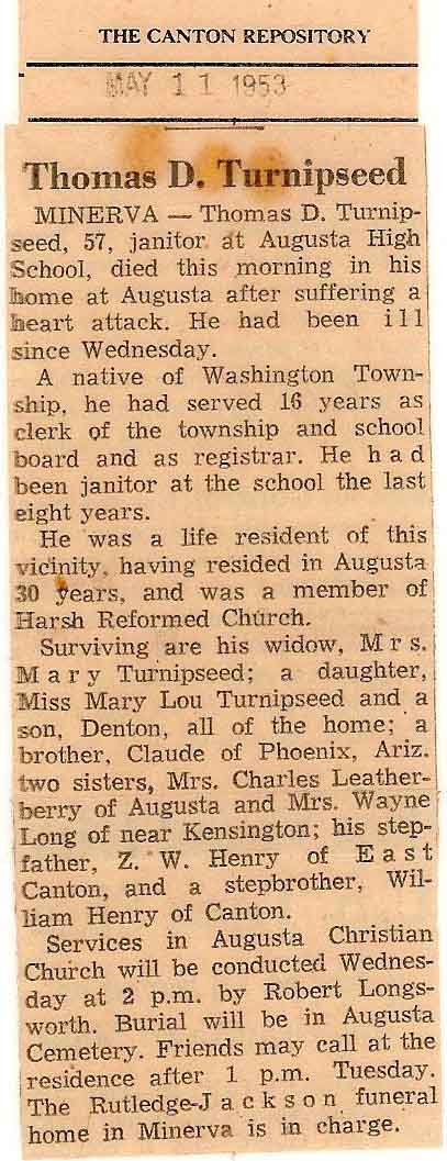 Thomas Dewey Turnipseed Obituary