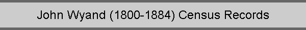 John Wyand (1800-1884) Census Records